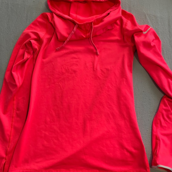 Orange Nike pull over hooded sweatshirt - Picture 2 of 5